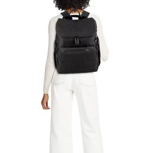 Nicole Miller Black Logo Diaper Backpack
